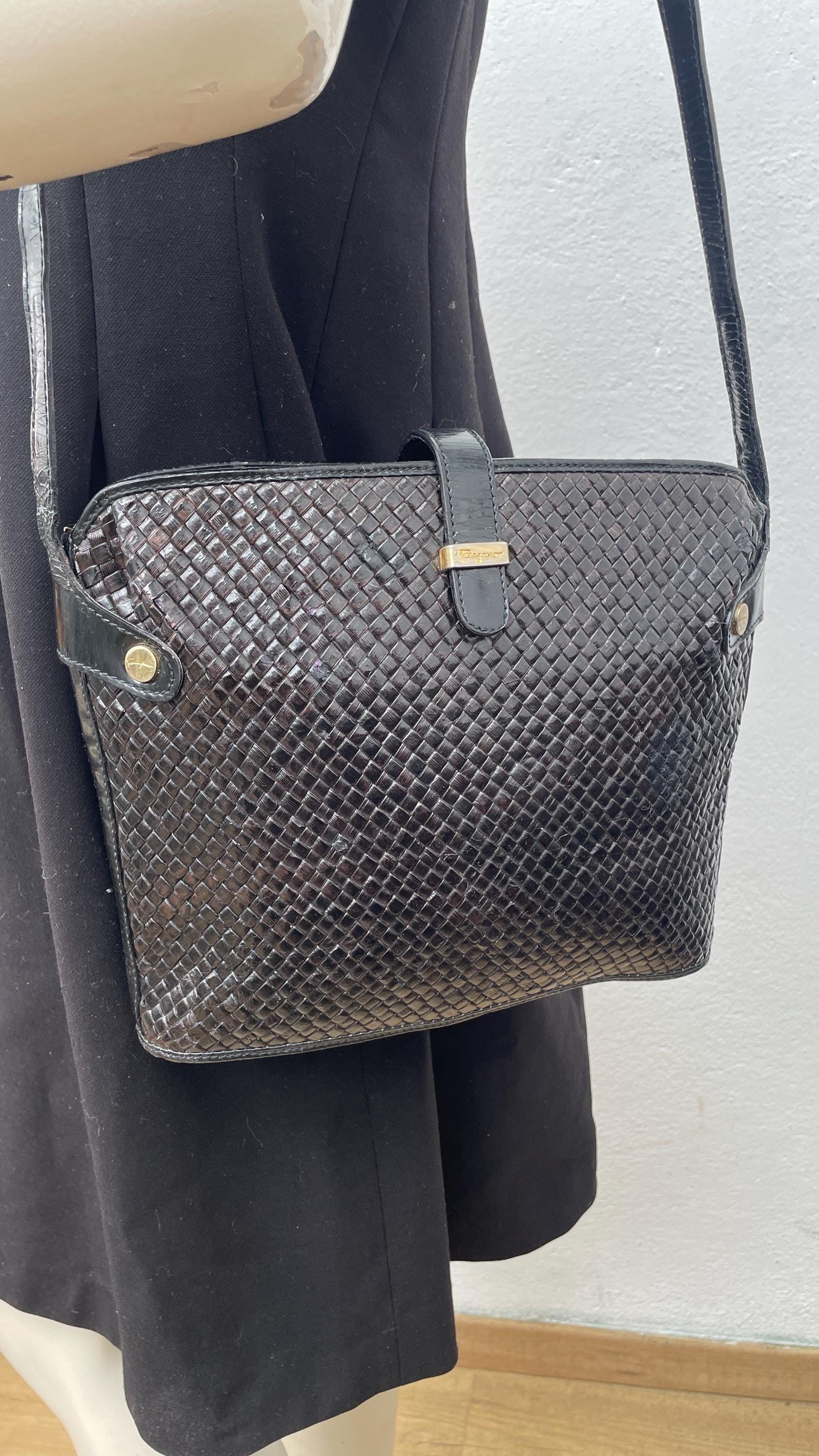 Vintage Salvatore Ferragamo Bucket Bag - Etsy