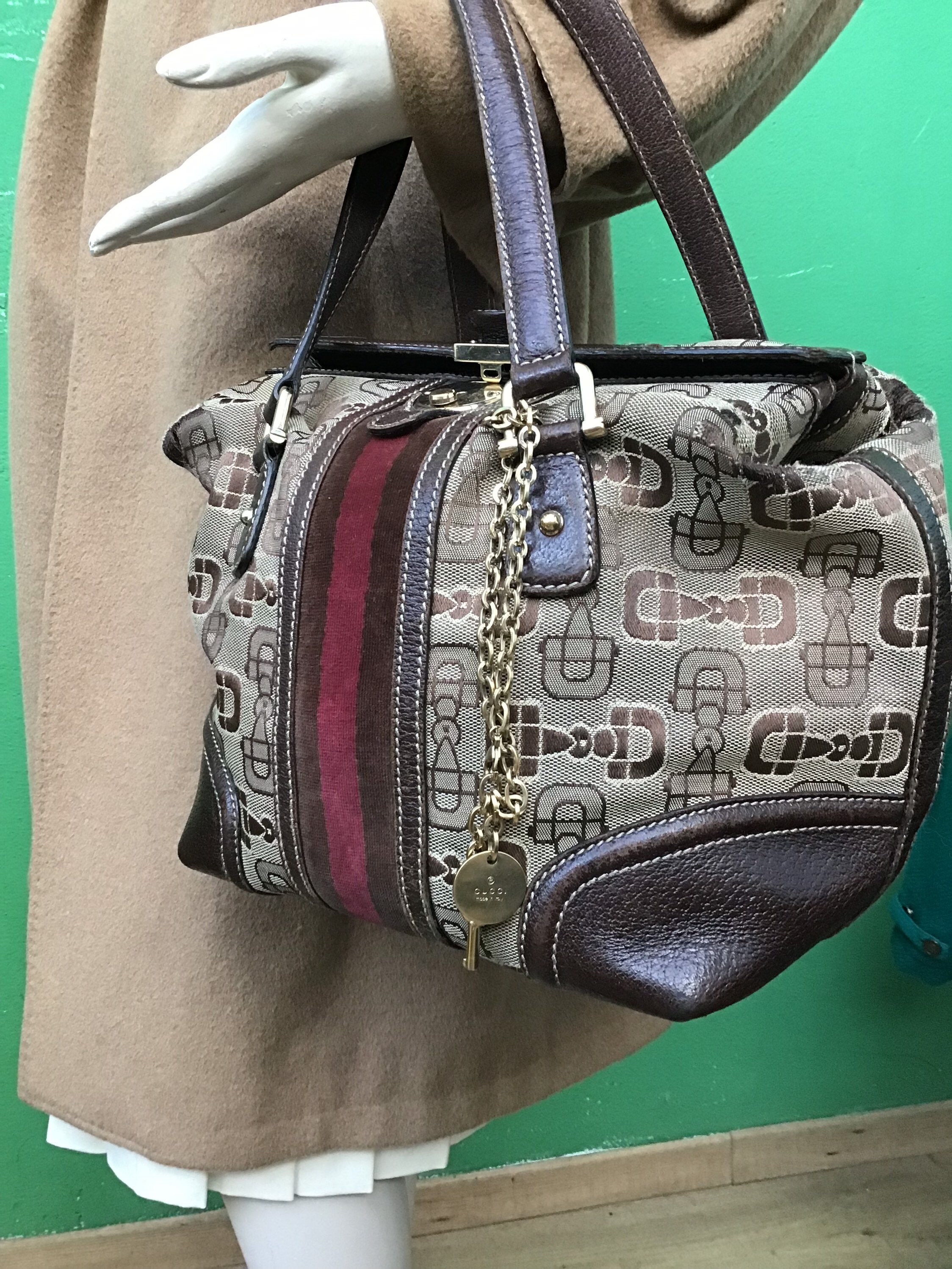 Vtg Gucci Doctor Boston Speedy Bag Purse 