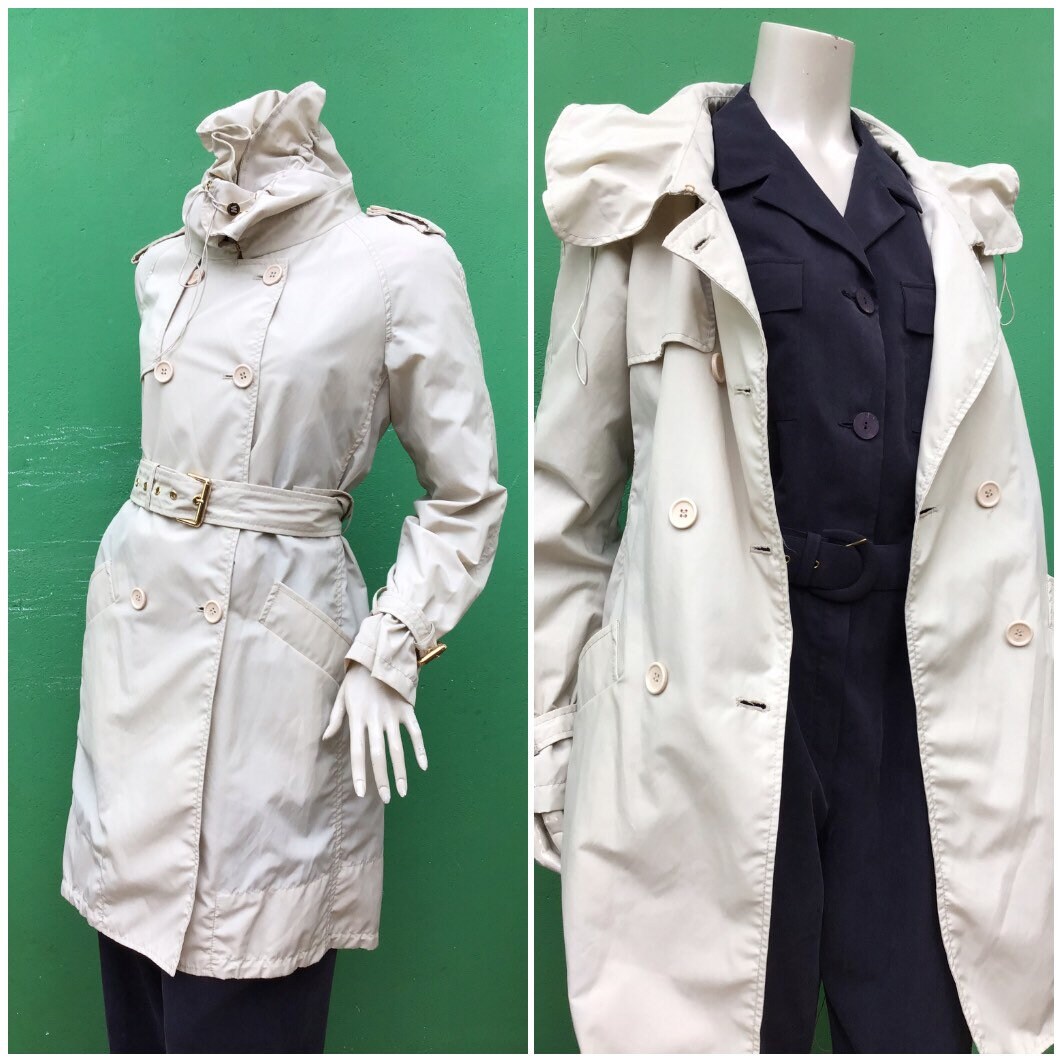 MAX MARA TRENCH COAT| Beige Vintage Trench Coat Max Mara