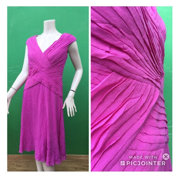 LILLA SILK DRESS 80s Lille Silk dress Tadashi vint