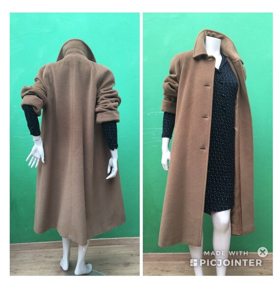 CAMEL VINTAGE COAT Vintage virgen wool coat Fashio