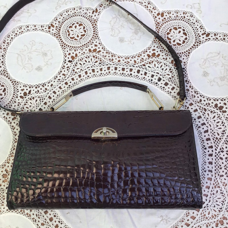 Echte krokodil handtasche - Etsy.de
