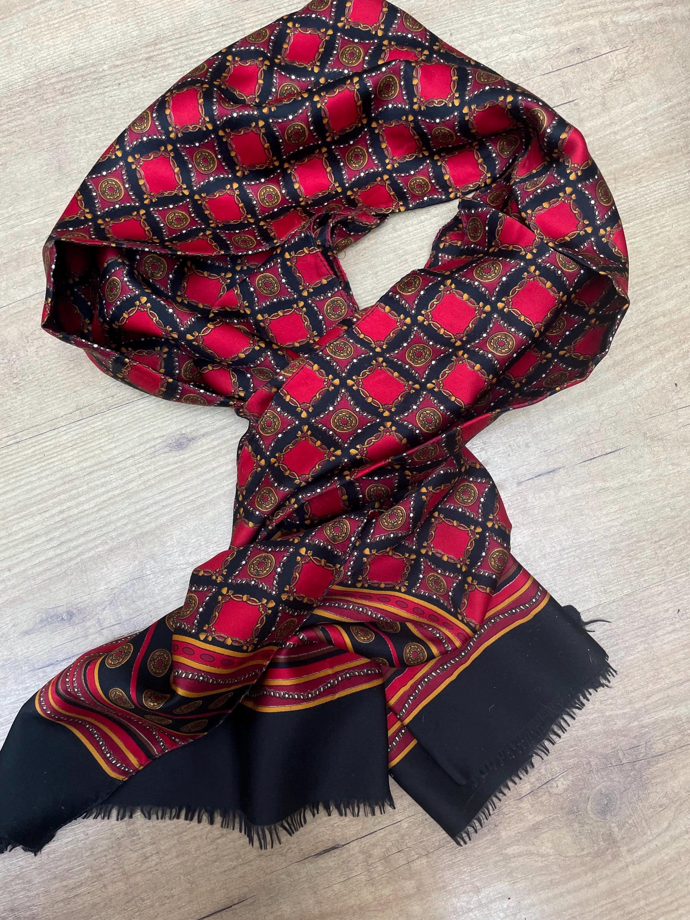 Sweet Leaf Cravatta Da Uomo, Fazzoletto Da Taschino E Gemelli Rosso - Foto 10