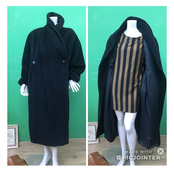 MAX MARA CASCHEMIRE Black Coat Oversize Max Mara C