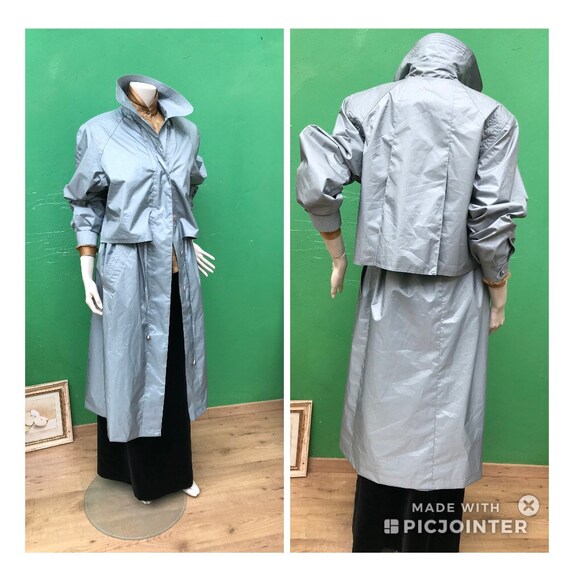 FASHION TECNICAL TRENCH | Light Blue Vintage Trenc