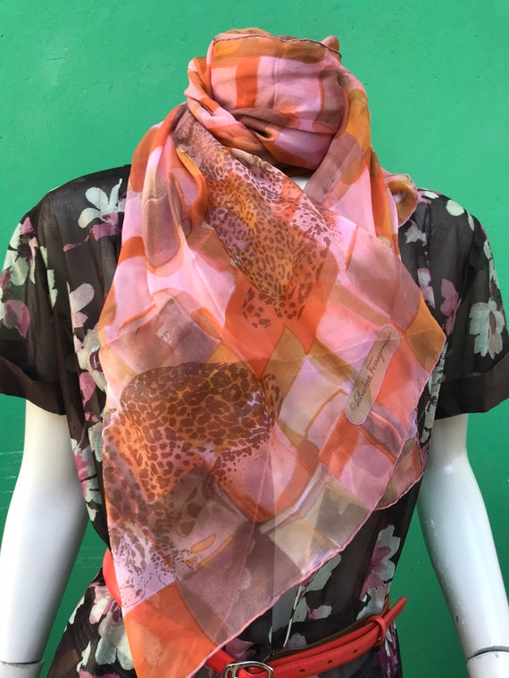 Ferragamo scarf vintage sale