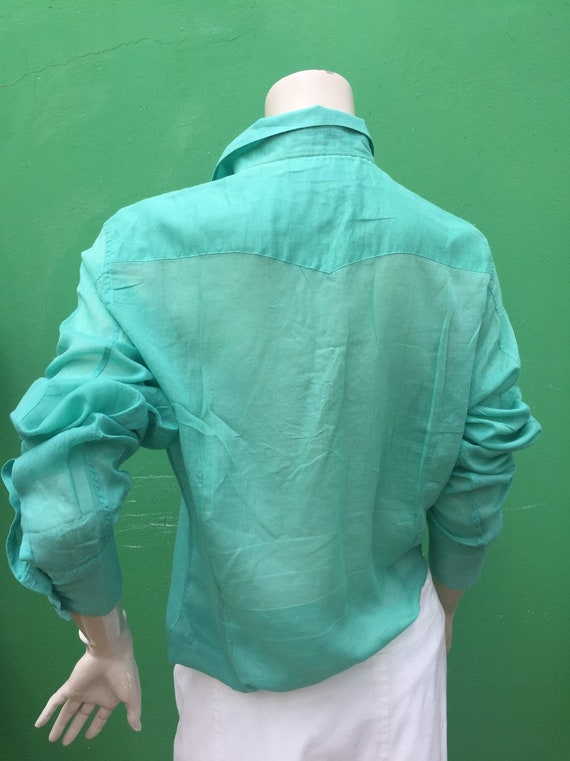 GUCCI COTTON SHIRT | Green Gucci fashion cotton t… - image 9