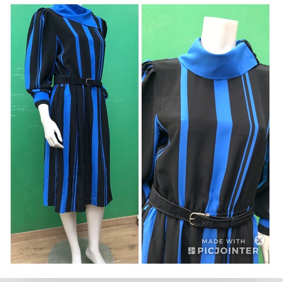LONG SLEEVED STRIPED Dress Fashion Striped Dress B