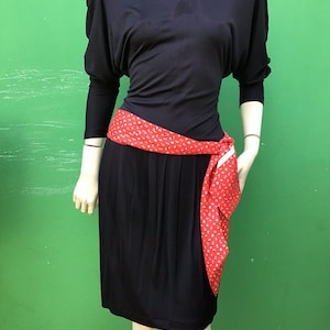 Vestido MAX MARA NEGRO | Vestido vintage de algodón Piano Forte de Max Mara | Vestido pequeño vintage de moda | Vestido vintage de moda de los años 90 de Max Mara