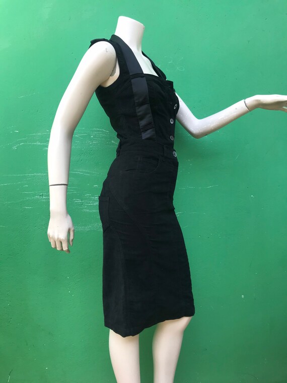 ALEXANDER MCQUEEN BLACK Cotton Dress | Fashion Vintage