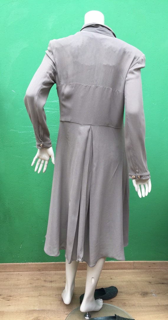 ARMANI -LONG BLAZER Dress |90s Kimono blazer Arma… - image 8