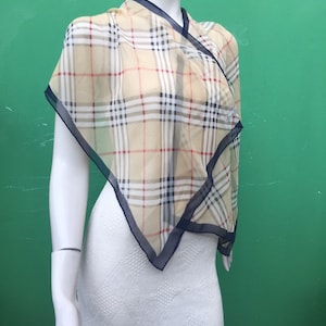 MARINA D&#39;ESTE Vintage Scarf |Silk fashion Silk stoles| 90s Striped Silk Stoles | Vintage fashion silk stole | plaid silk scarf| Vintage yes