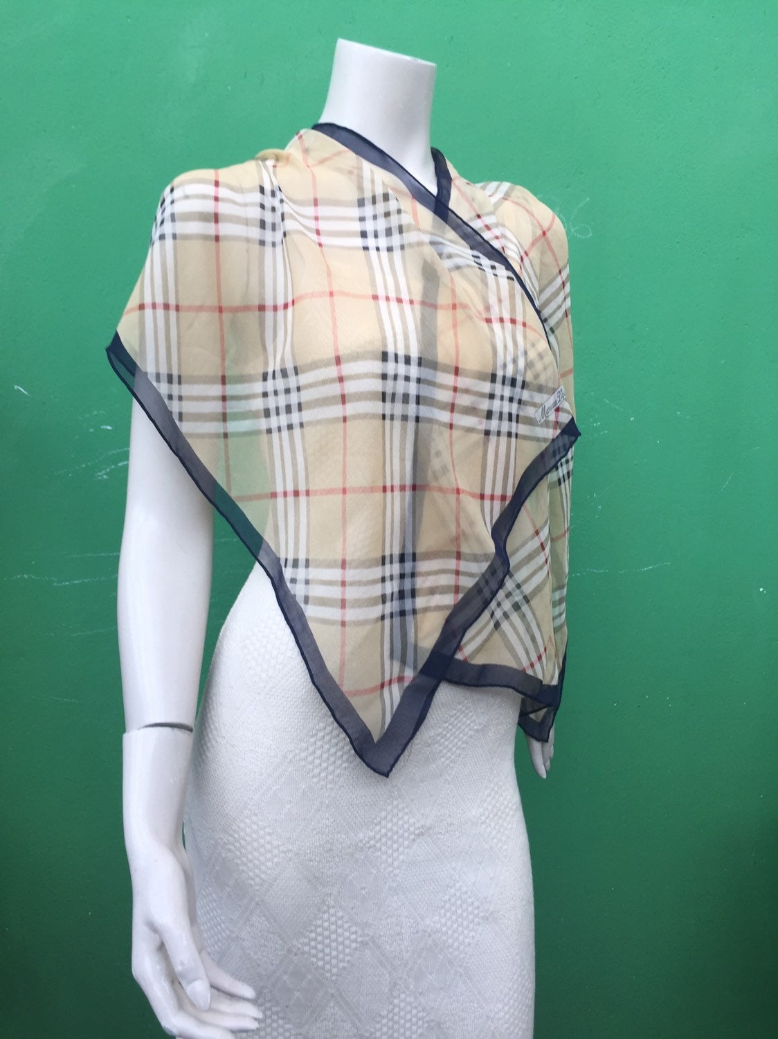 MARINA D'ESTE Vintage Scarf |silk Fashion Silk Stoles| 90s