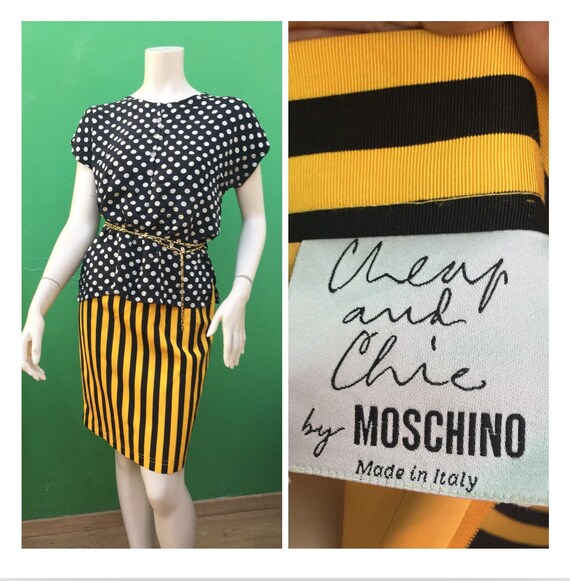 Moschino STRIPED SKIRT MOSCHINO Striped Skirt 80s