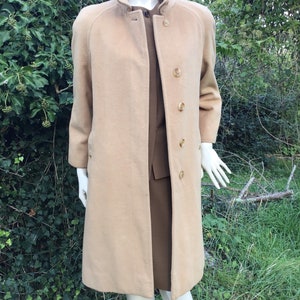 ジャケット・アウター 90s Burberry Balmacaan Coat wool camel Women's VINTAGE BURBERRYS Camel Wool Overcoat Long Coat RARE