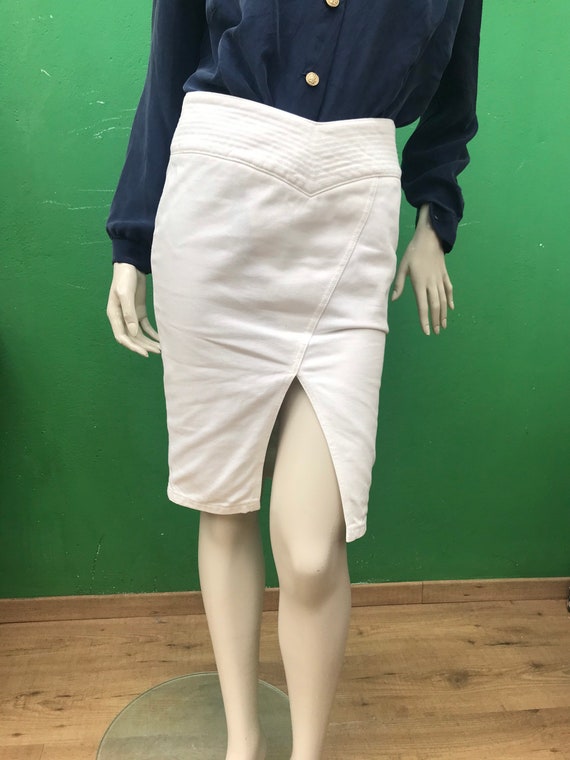 GUCCI WHITE SKIRT | Stretching cotton Mini skirt … - image 1