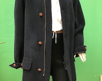 YVES SAINT LAUREN Coat | Vintage Wool coat |ysl Navy wool men coat | Fashion vintage unisex coat | Yves Saint Lauren coat| Vintage wool coat