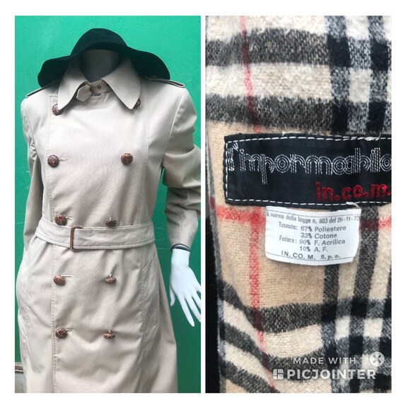 VINTAGE FASHION TRENCH COAT | 80s Original Trench