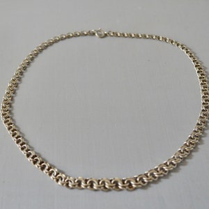 Genuine Sterling Silver Bismarck Necklace