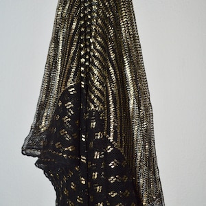 Heavy Antique Gold Assuit Shawl