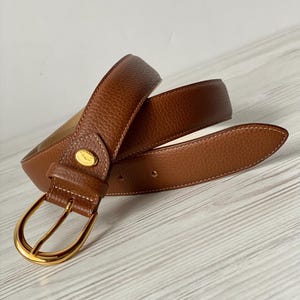 LONGCHAMP Paris 3D Ladies Belt Genuine Leather Free Size  display picture 3
