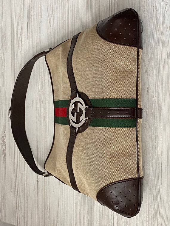 Gucci Reins Hobo hand bag GG 114879 002214 with G… - image 4