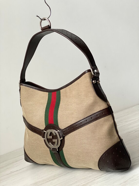 Gucci Reins Hobo hand bag GG 114879 002214 with G… - image 2