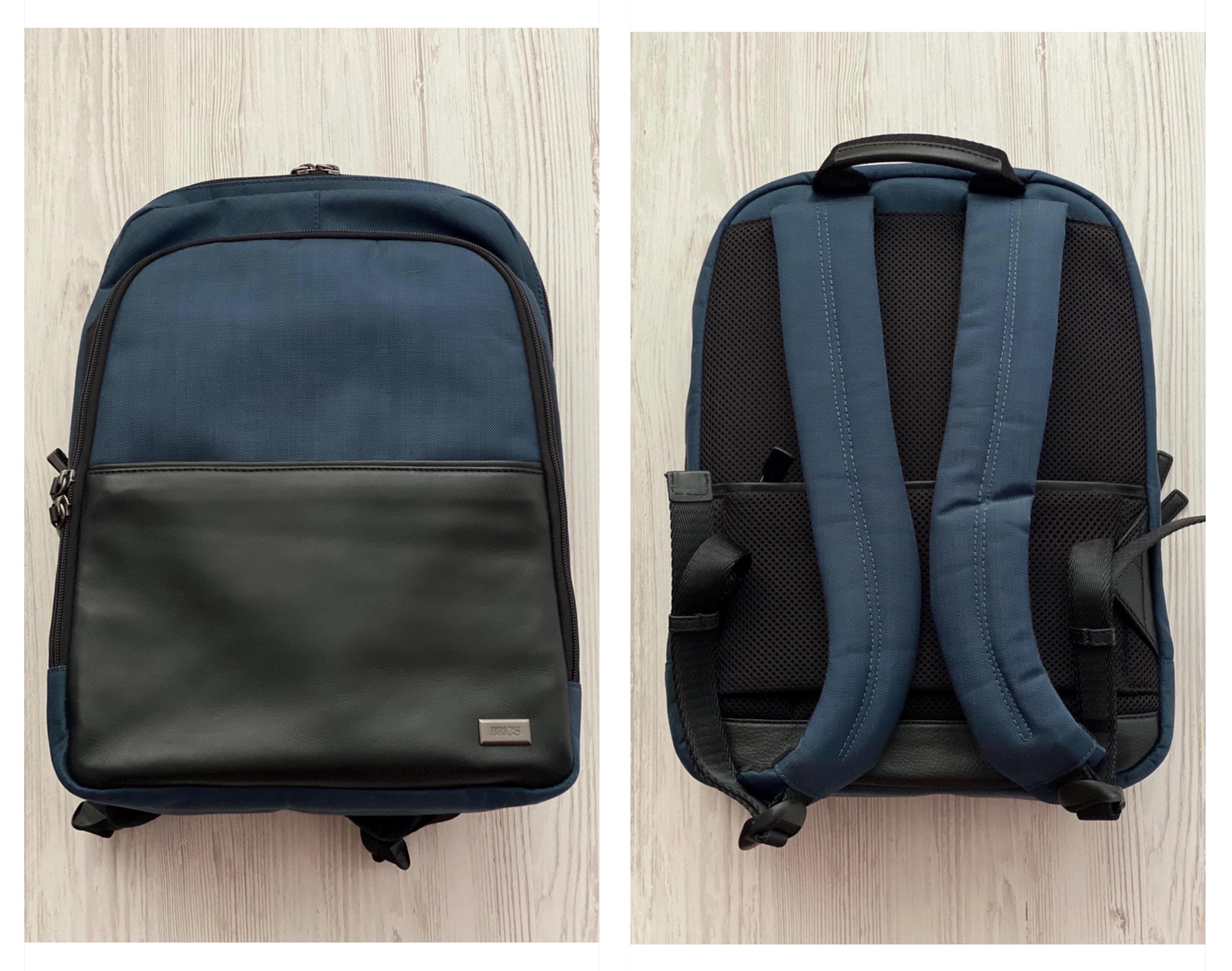 brics laptop backpack X-Travel Nomad Tuscan leather trims and luxurious lining 2-in-1 Recycled Fabric Backpack |