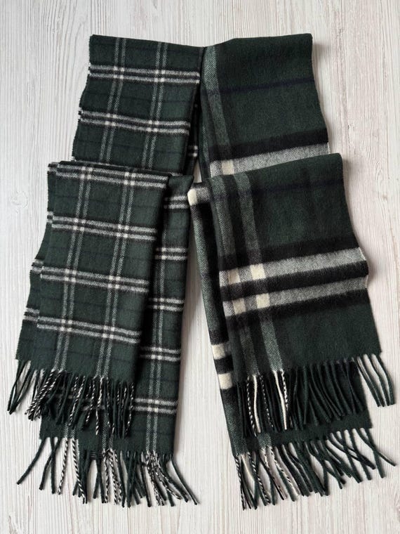 BURBERRY ダークグリーン マフラー Burberry X Gosha Rubchinskiy Sheck Double Scarf Dark Forest Green