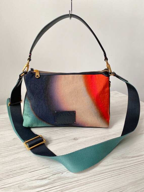 Paul Smith Hobo Spray Swirl Print Shoulder Crossbody Woman Bag