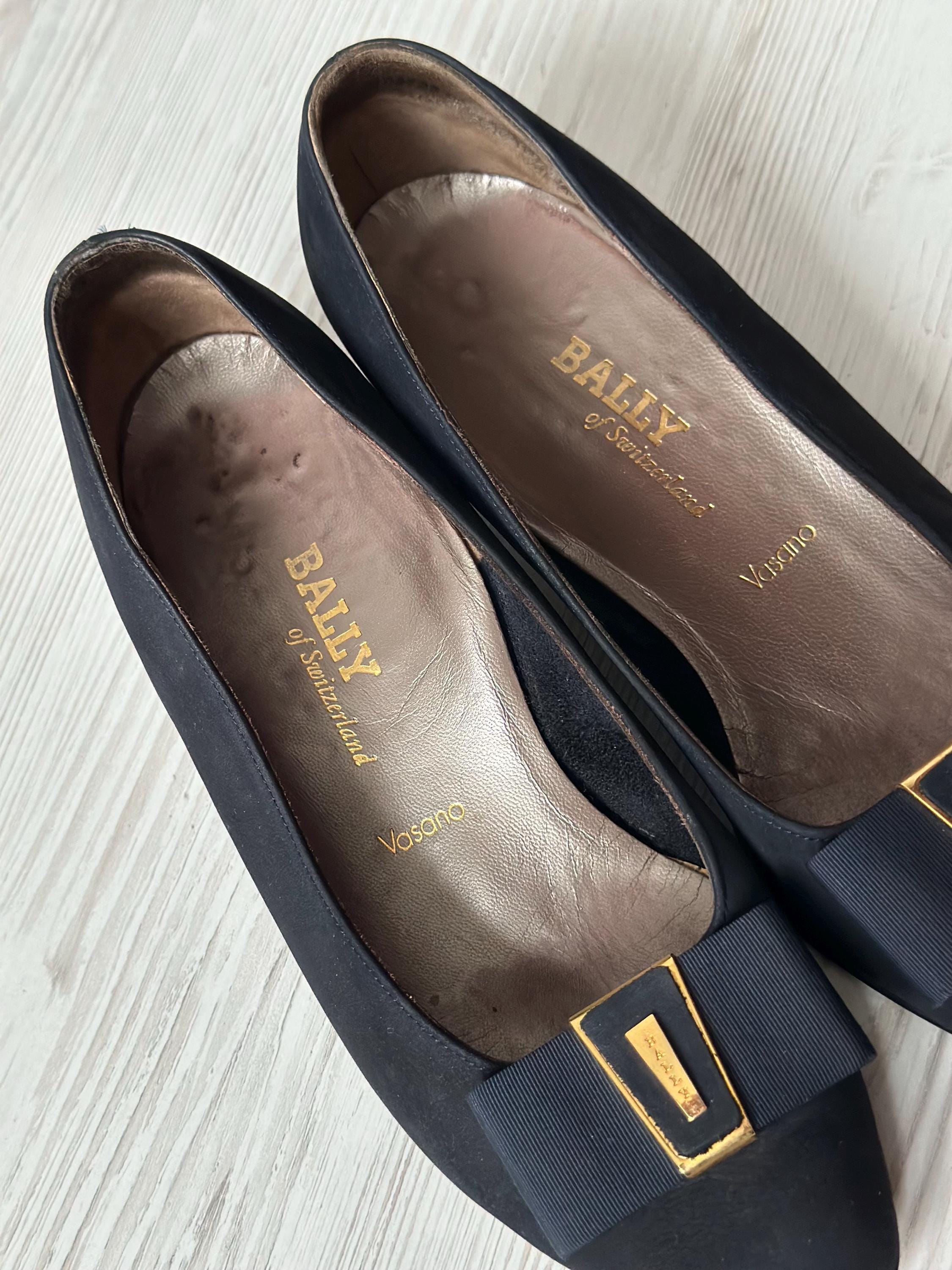 BALLY スイス Vasano ヴィンテージ バレエ フラット ローファー 