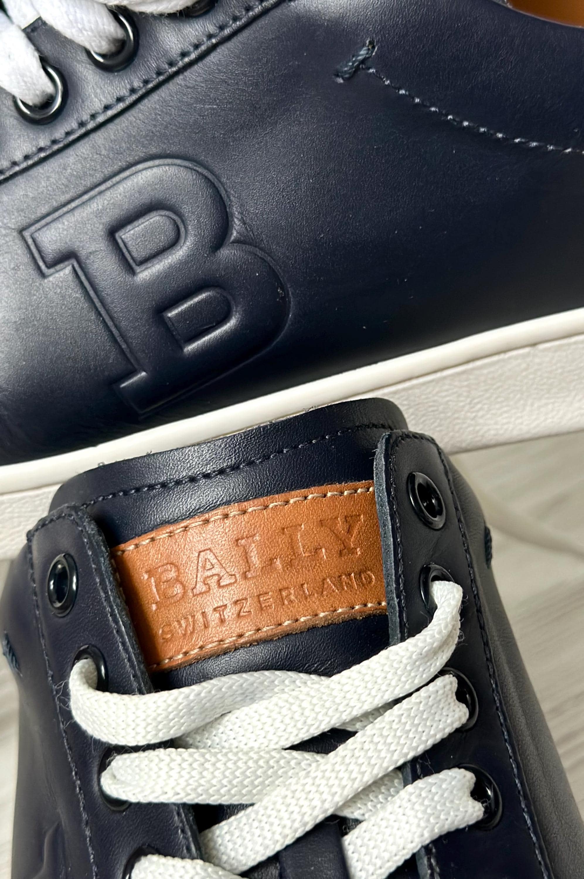 BALLY Switzerland Asher Qf Calf Genuine Leather Low Top Men