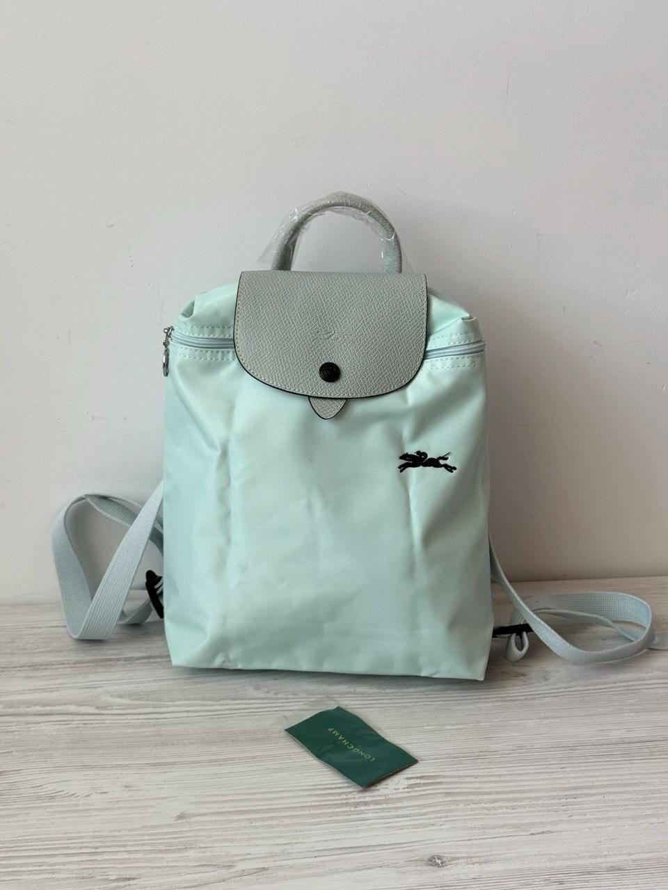 Longchamp Light Blue Nylon Mini Backpack with Top Flap Longchamp | Bags | Longchamp Le Pliage Neo Medium Nylon  main image 2