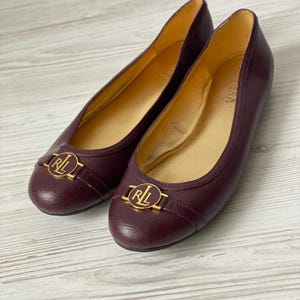 RLL Ralph Lauren Ballet Flats Genuine Leather Woman Shoes EU 37