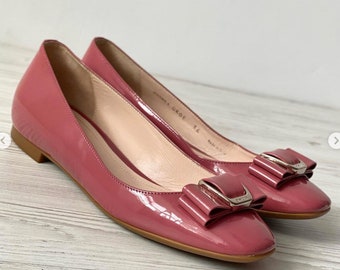 フラットシューズ BALLY Woman Ballet flats Red WA051CVT18 1I3S2 Bally Ballyrina: Leather ballerinas, squared-toe flats with