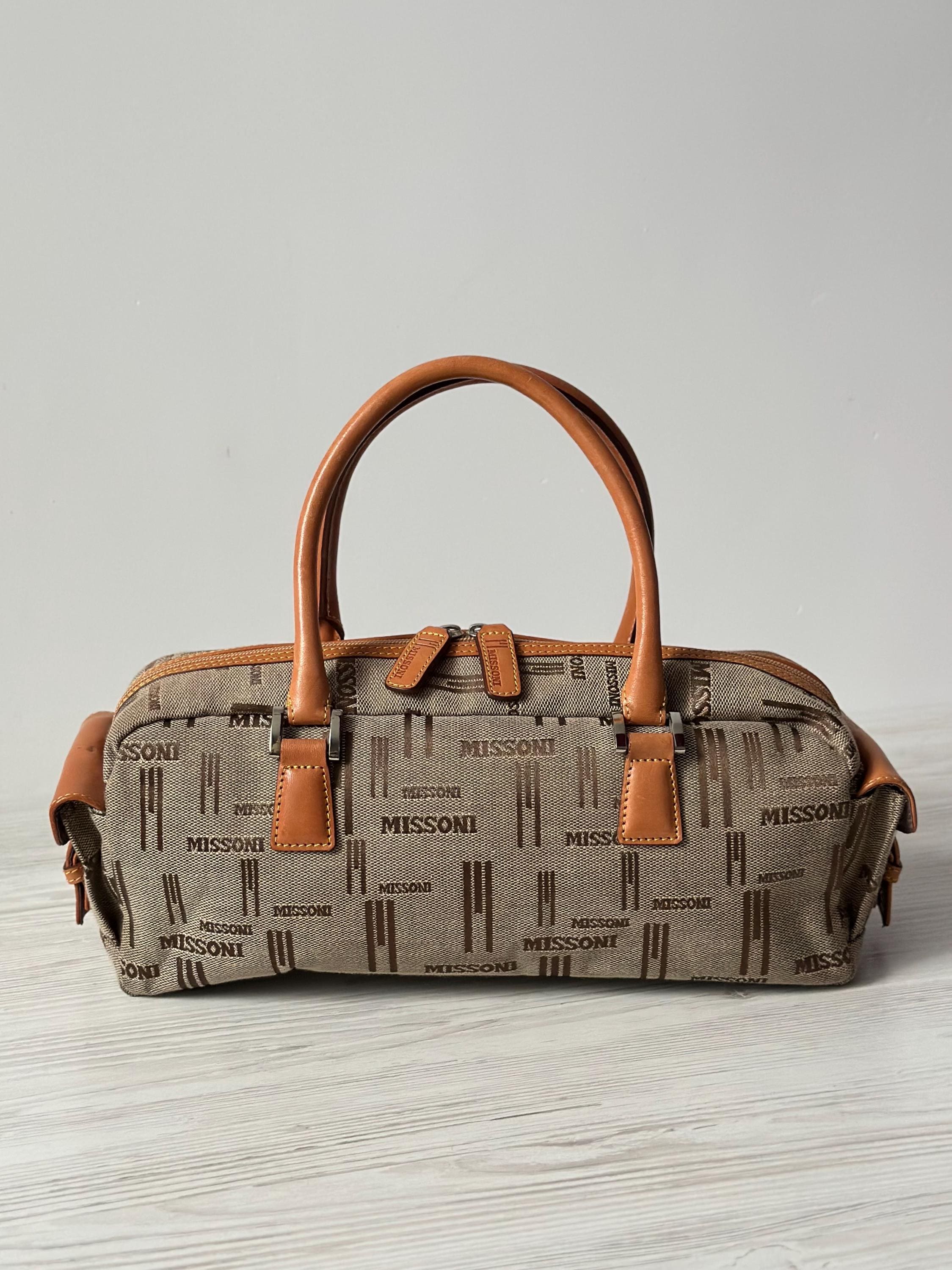 MISSONI Monogram Woman Bag Textile With Genuine Leather Trim 