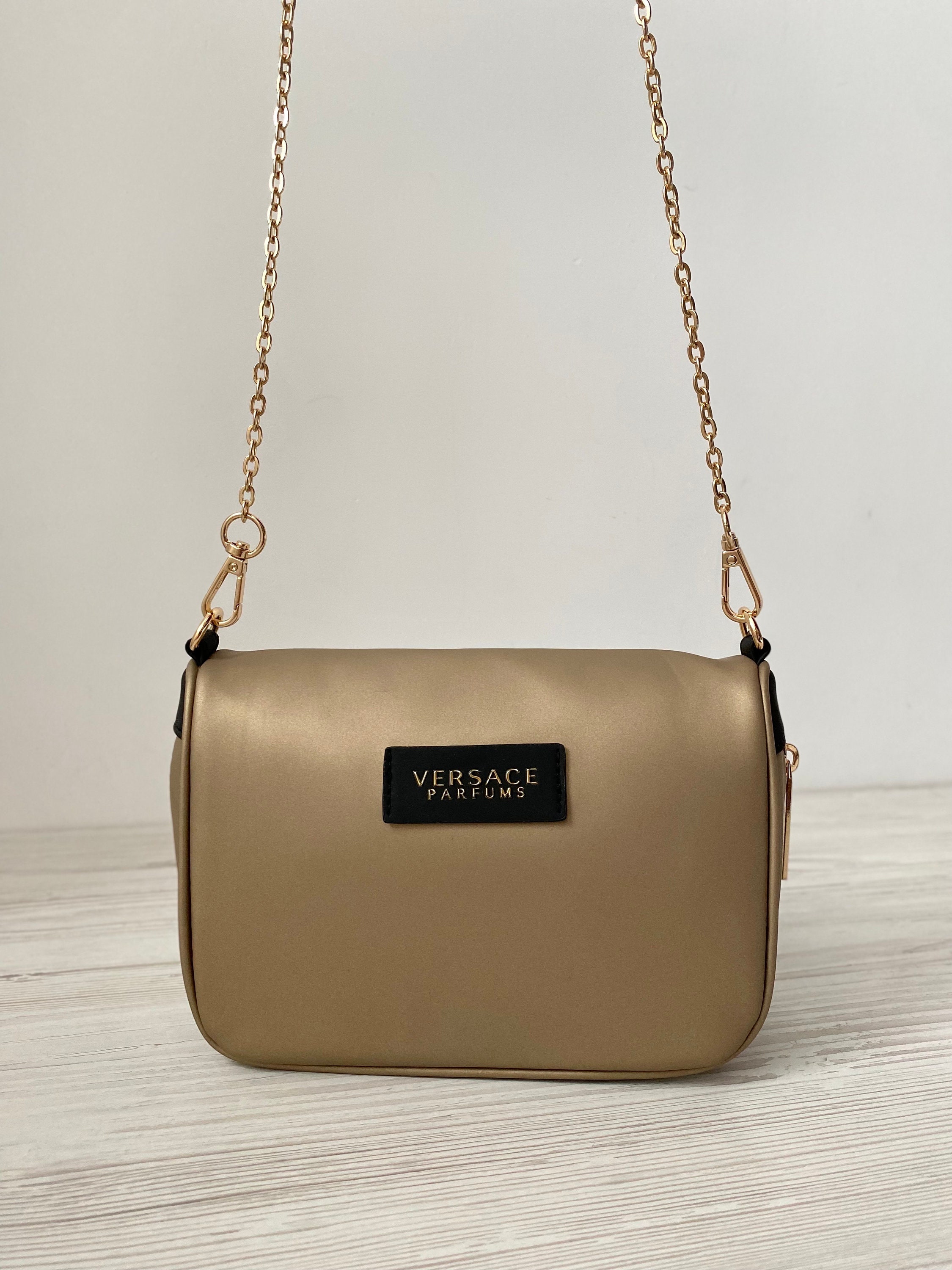 Versace parfums bag gold cheap