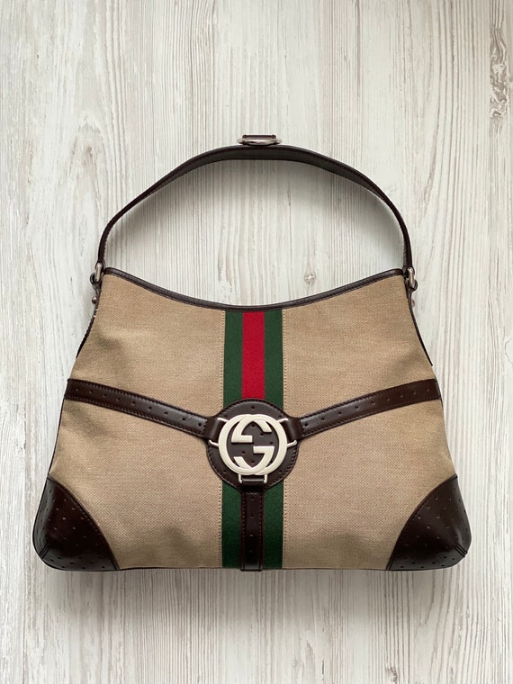 Gucci Reins Hobo hand bag GG 114879 002214 with G… - image 9