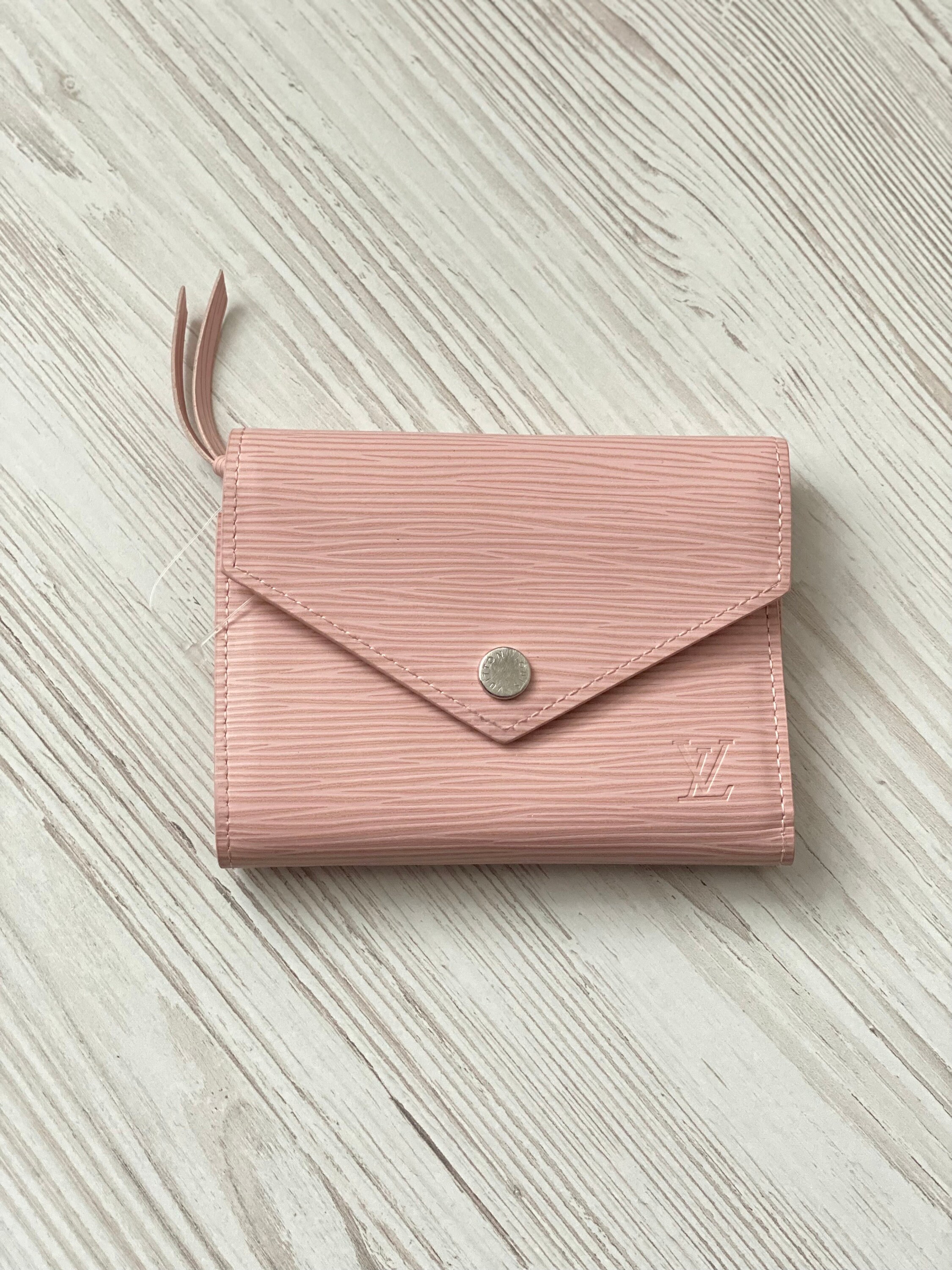 Louis Vuitton Paris Small Wallet Epi Genuine Leather Light Pink