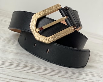 BALLY Klassieke riem echt leer zwarte kleur vrouw unisex man maat 85 vintage aantal eglantina aggg 95 cm Italië