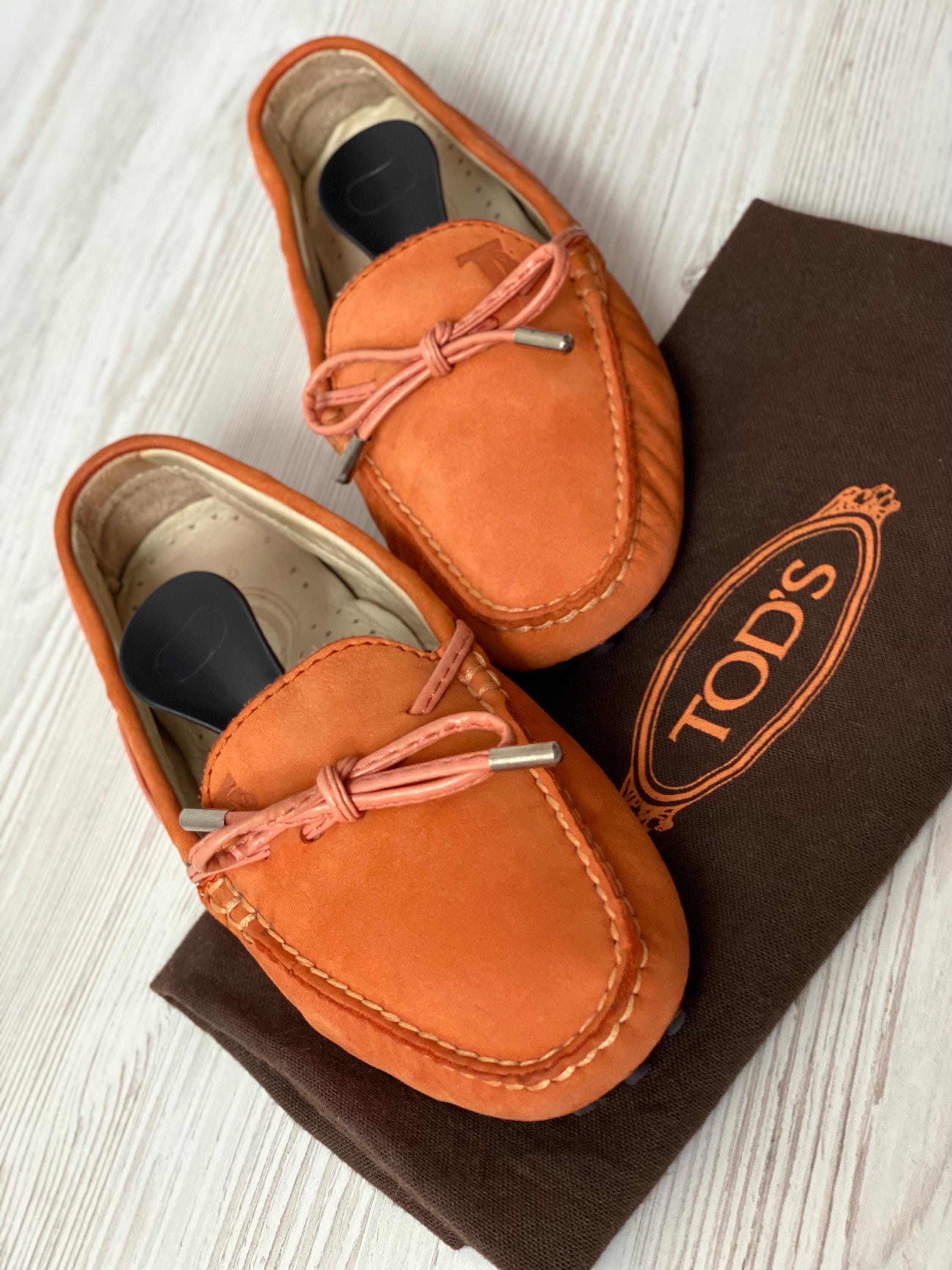 TOD'S Loafers Genuine Suede Leather Woman Shoes Flats