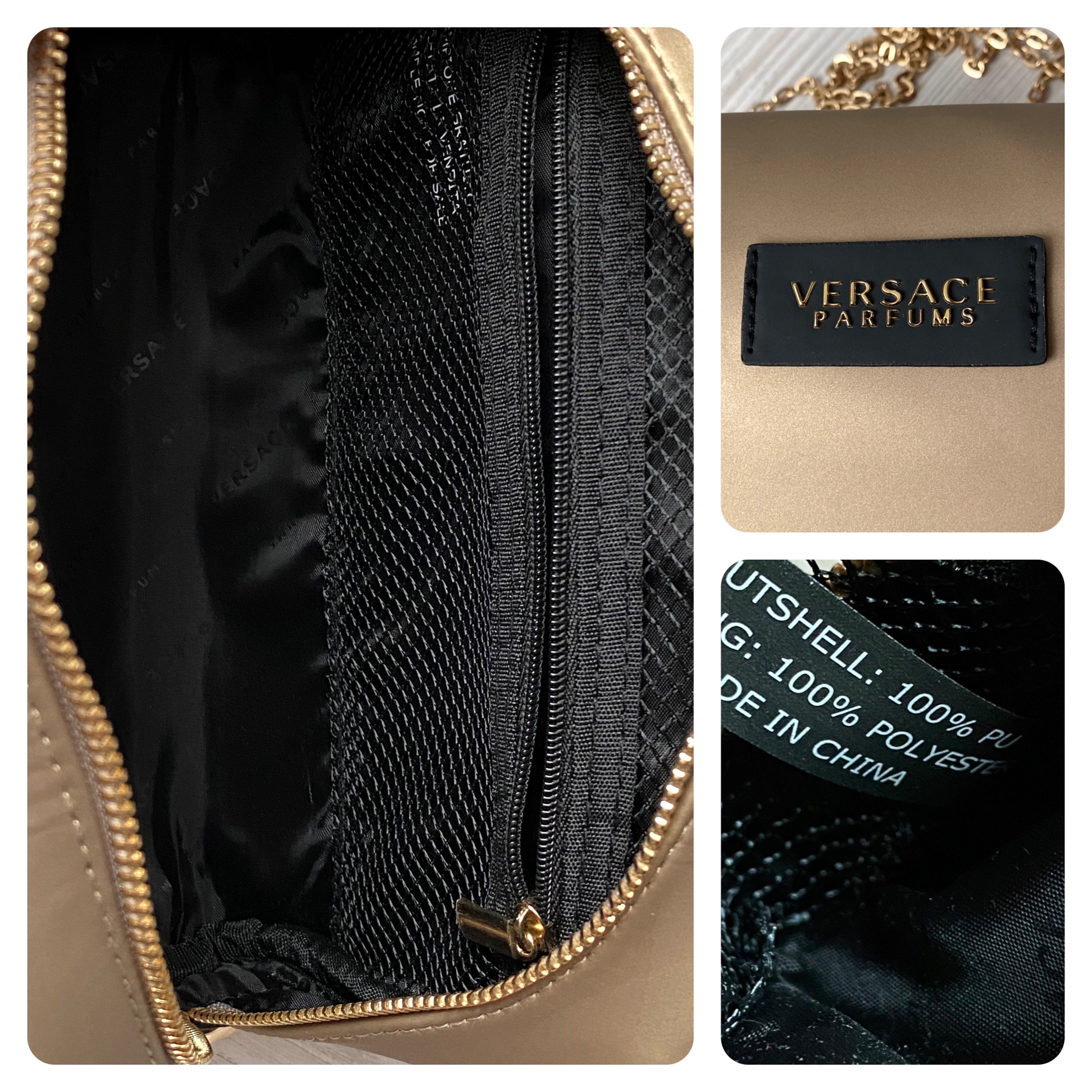 Versace Parfums Crossbody Bag Gold Farbe New Luxury Etsy
