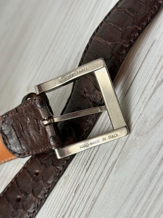 REPTILE ‘S HOUSE Python Belt with Buckle Genuine … - image 7