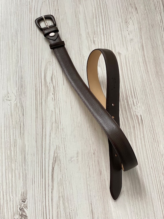 LONGCHAMP Paris Belt 8310 Genuine Leather Made in France Woman Man