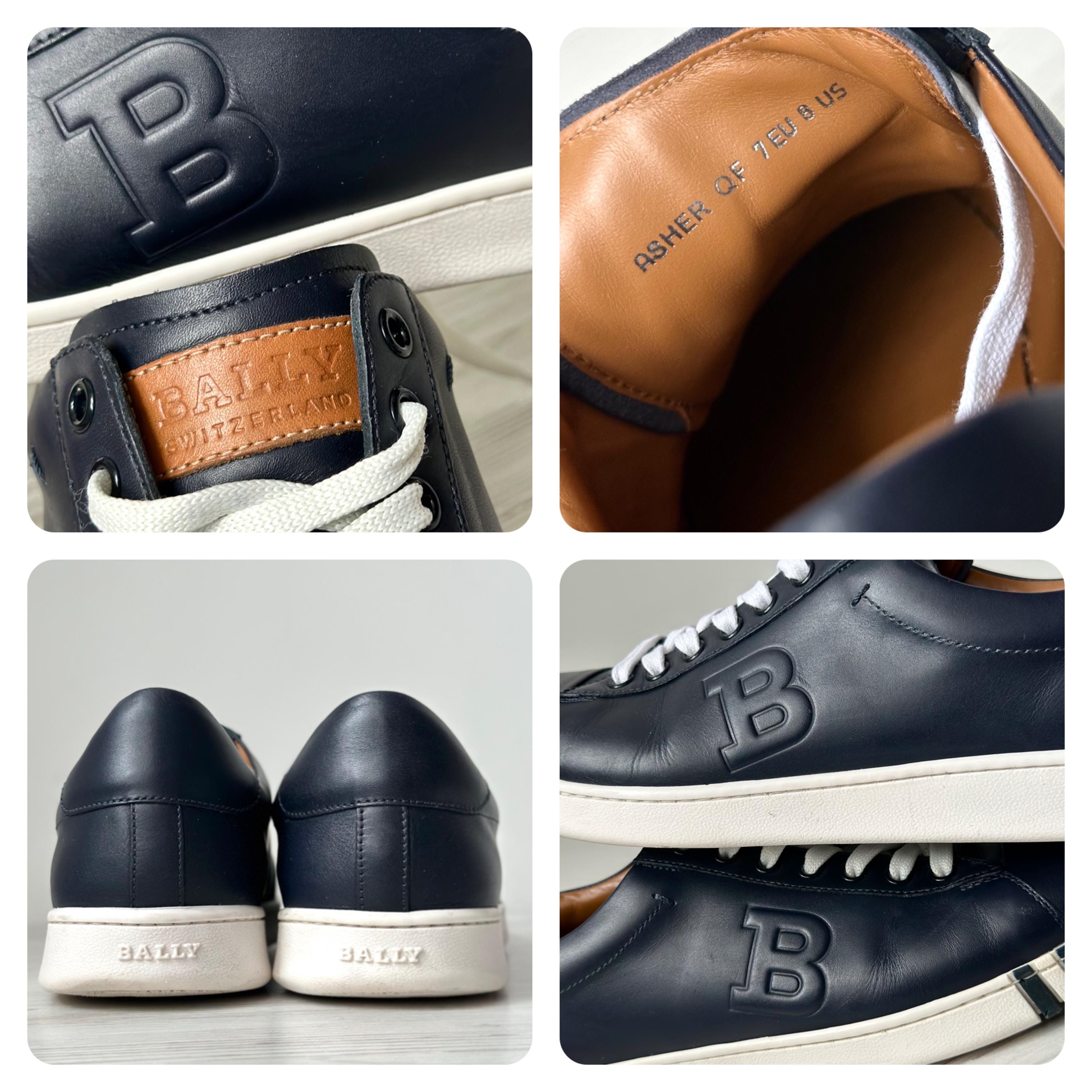 BALLY Switzerland Asher Qf Calf Genuine Leather Low Top Men 