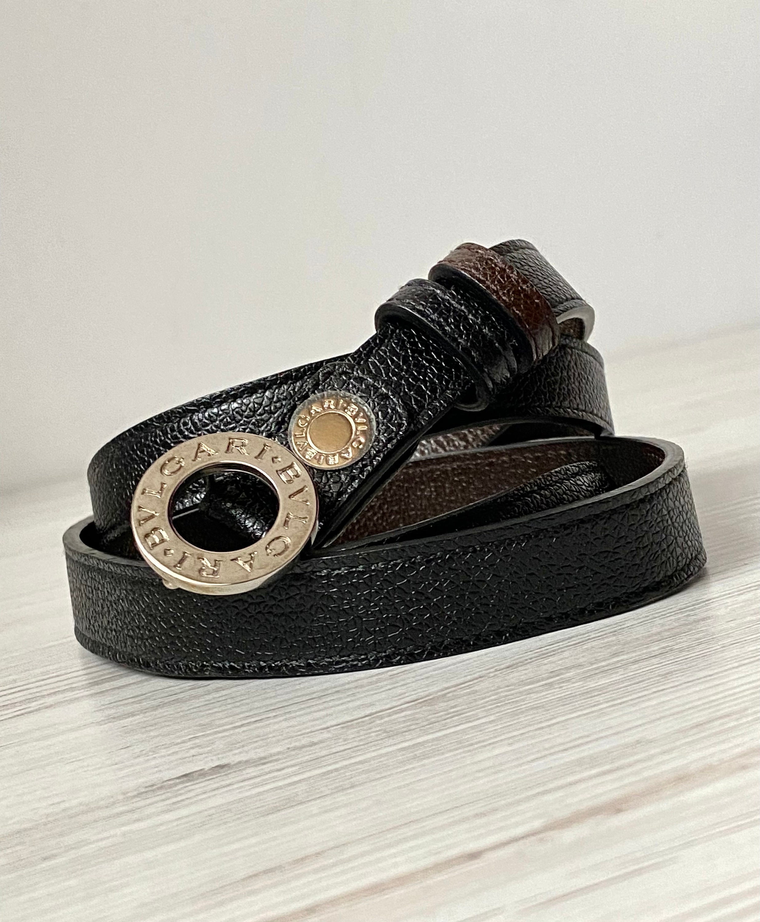 Bvlgari Belt Leather Belts Brown Bvlgari Leather Belt - Brown Belts, Accessories - BUL45530  main image 2