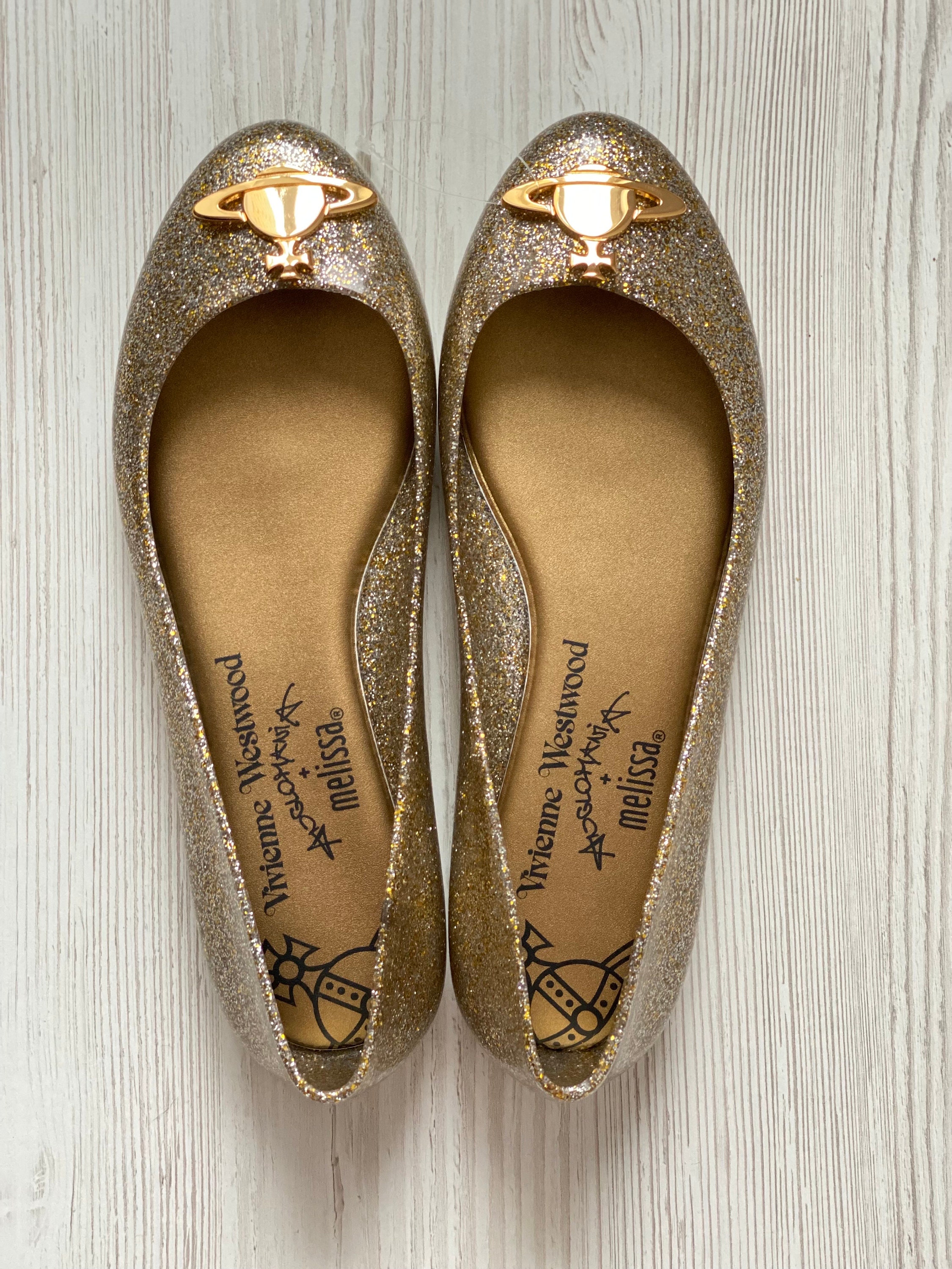 Vivienne Westwood Anglomania for Melissa Gold Glitter Vivienne Westwood Anglomania for Melissa Gold Glitter