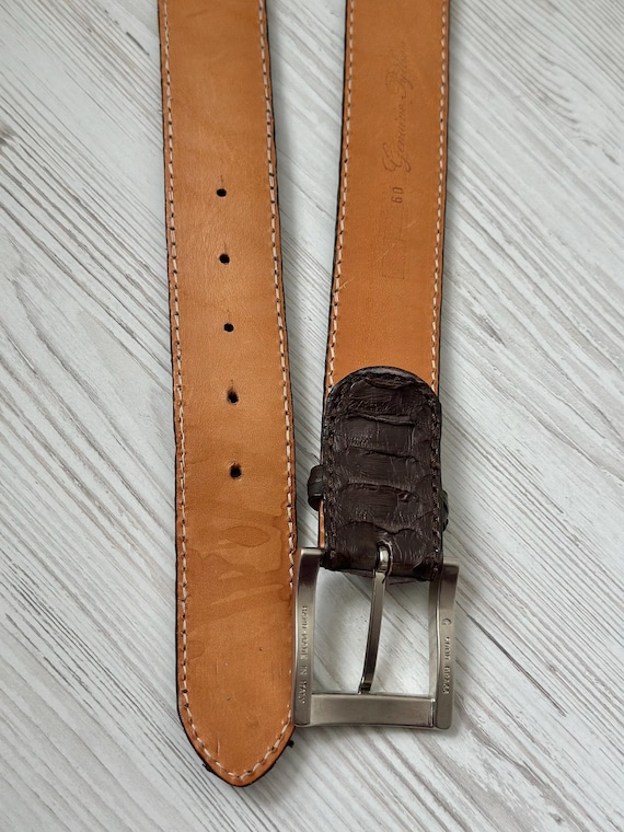REPTILE ‘S HOUSE Python Belt with Buckle Genuine … - image 5