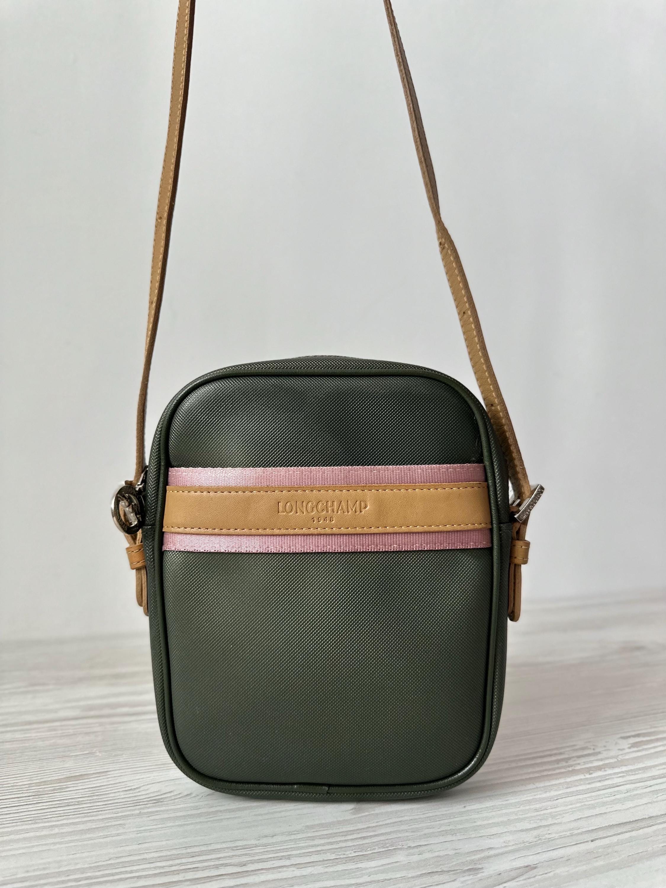 Longchamp Vintage Leather Bag - Etsy Longchamp Vintage Leather Bag - Etsy