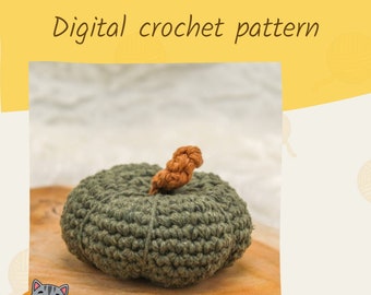 Small pumpkin crochet pattern, pumpkin amigurumi pattern